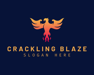 Majestic Phoenix Wings logo design