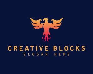 Majestic Phoenix Wings logo design