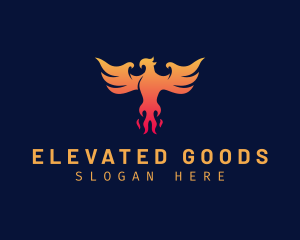 Majestic Phoenix Wings logo design