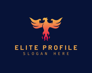 Majestic Phoenix Wings logo design