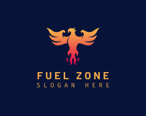 Majestic Phoenix Wings logo design