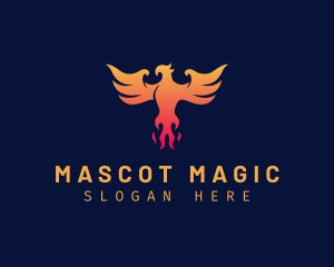 Majestic Phoenix Wings logo design