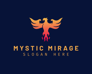 Majestic Phoenix Wings logo design