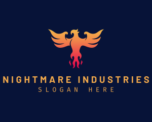 Majestic Phoenix Wings logo design