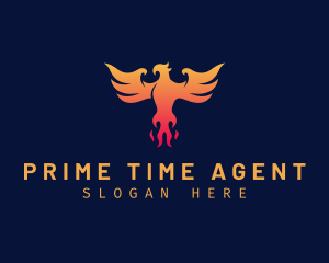 Majestic Phoenix Wings logo design