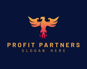 Majestic Phoenix Wings logo design