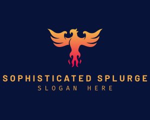 Majestic Phoenix Wings logo design