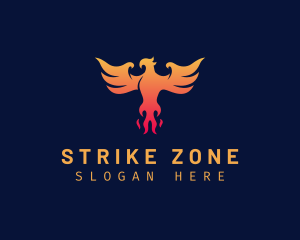 Majestic Phoenix Wings logo design