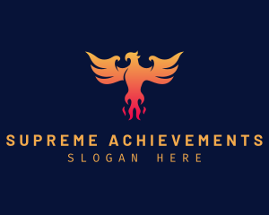 Majestic Phoenix Wings logo design