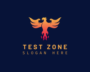 Majestic Phoenix Wings logo design