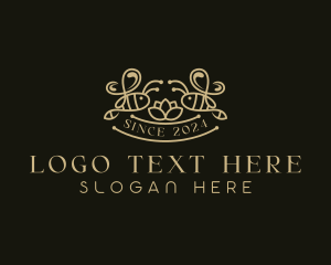Flower Nectar Bee logo