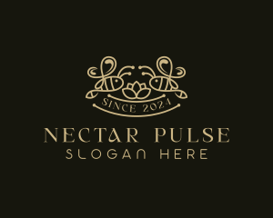 Flower Nectar Bee logo