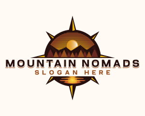 Compass Mountain Adventure logo design