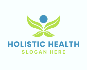 Wings Human Leaf logo