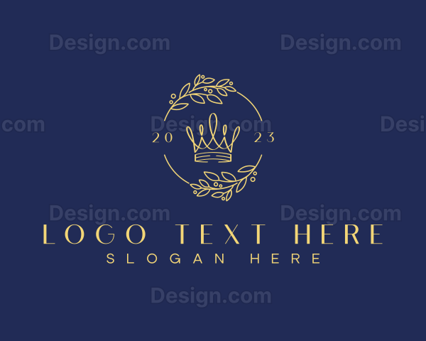 Golden Wreath Crown Logo