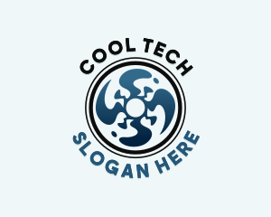 Propeller Cooling Fan logo design