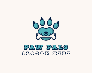 Dog Bone Paw logo