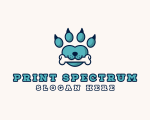 Dog Bone Paw logo design