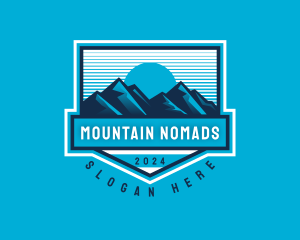 Mountain Hiking Travel logo design