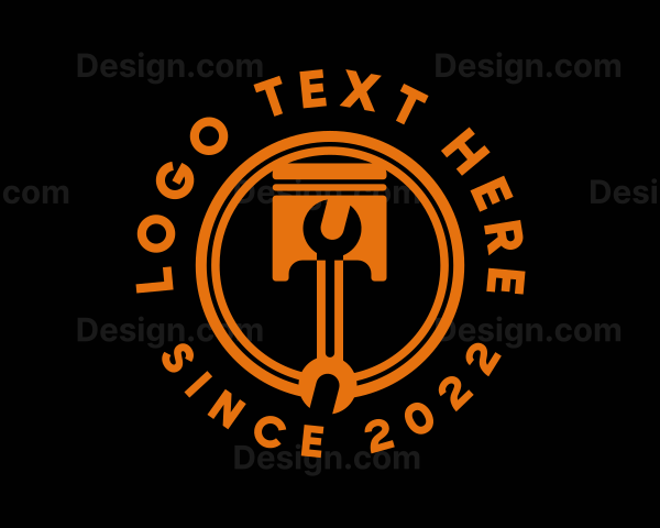 Orange Wrench Piston Tools Logo