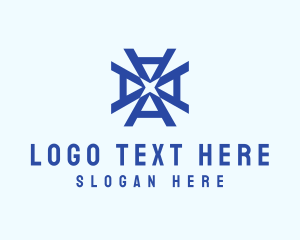 Modern Star Letter A logo