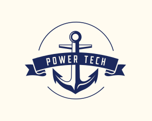 Navy Anchor Sail Logo