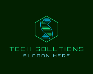 Biotech DNA Leaf Logo