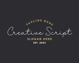  Apparel Script Company logo design