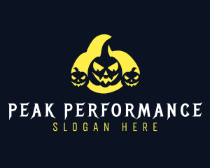 Halloween Spooky Pumpkin Logo