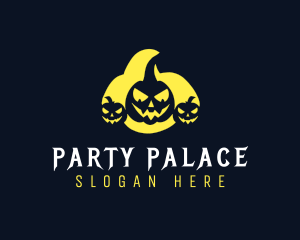 Halloween Spooky Pumpkin logo design