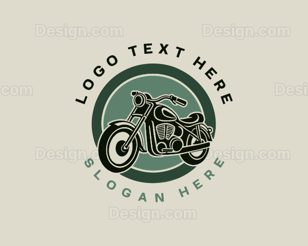 Detailing Motorcycle Garage Logo