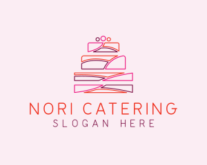 Wedding Cake Dessert logo design