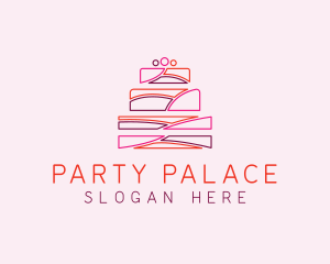 Wedding Cake Dessert logo design