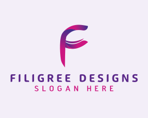 Modern Designer Letter F logo design