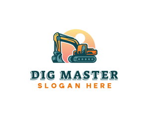 Excavator Digging Machinery logo