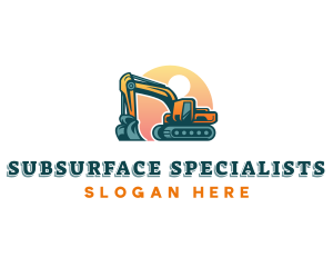 Excavator Digging Machinery logo