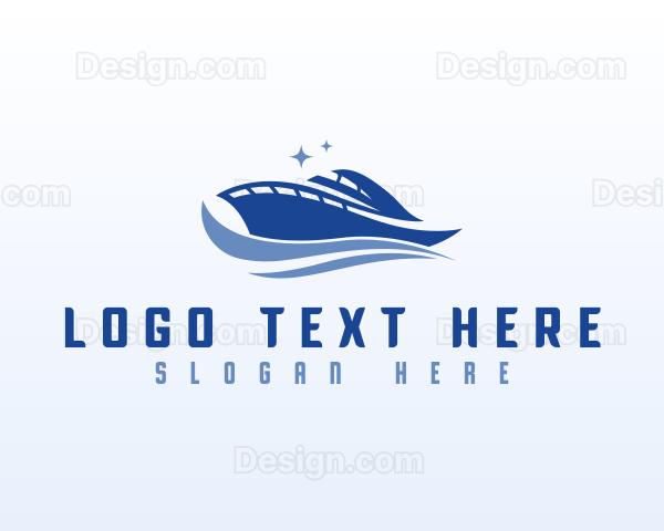 Speedboat Yacht Travel Logo