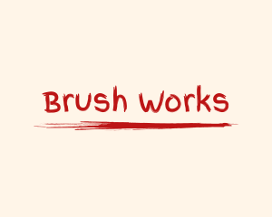 Creative Painter Brush logo design