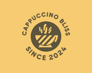 Cafe Cup Coffee Beans logo