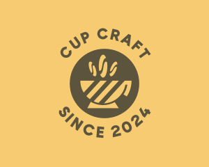 Cafe Cup Coffee Beans logo