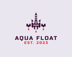 Game Floating Tower logo design