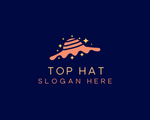 Lady Hat Fashion logo design