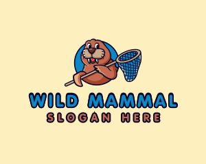 Cute Walrus Animal logo