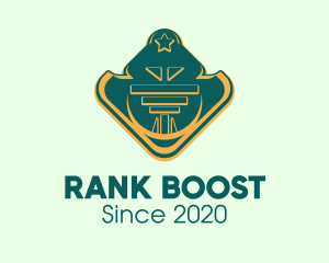 Military Rank Badge logo design