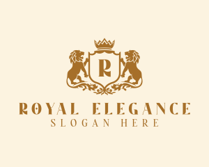 Royal Lion Crest logo design