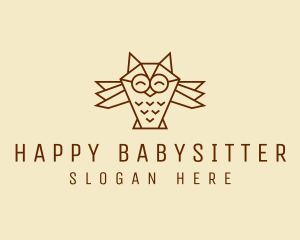 Happy Wise Owl  logo design