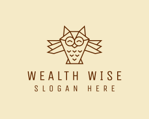 Happy Wise Owl  logo design