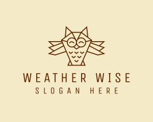 Happy Wise Owl  logo design