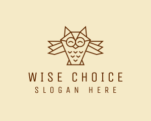 Happy Wise Owl  logo design