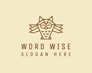 Happy Wise Owl  logo design